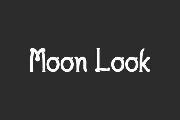 Discover the Whimsical Charm of Moon Look Font