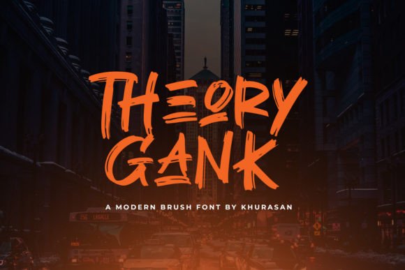 Discovering Theory Gank: A Brush Font with Modern Appeal