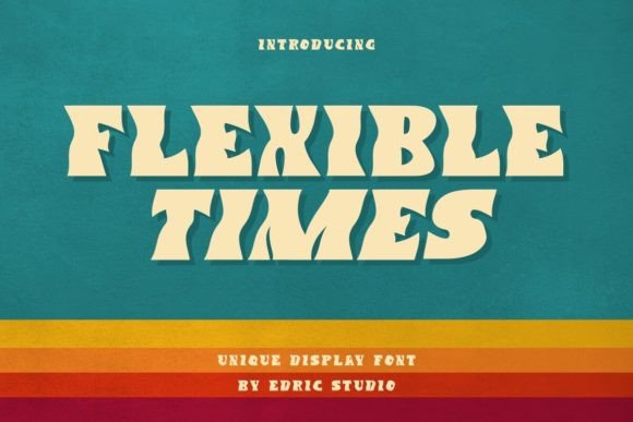 Flexible Times: A Retro Font with Modern Appeal
