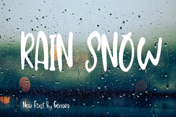 The Friendly Versatility of the Rain Snow Display Font