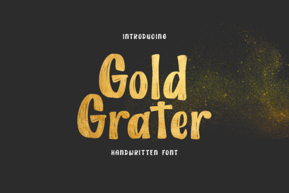 The Visual Punch of the Gold Grater Display Typeface